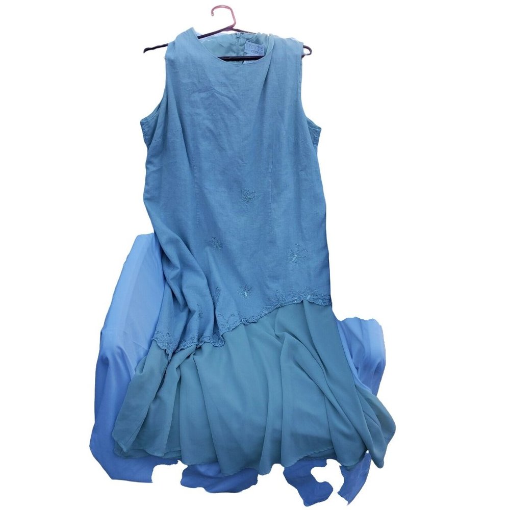 Studio C Plus Long Dress Size 20 W Ceylon Green